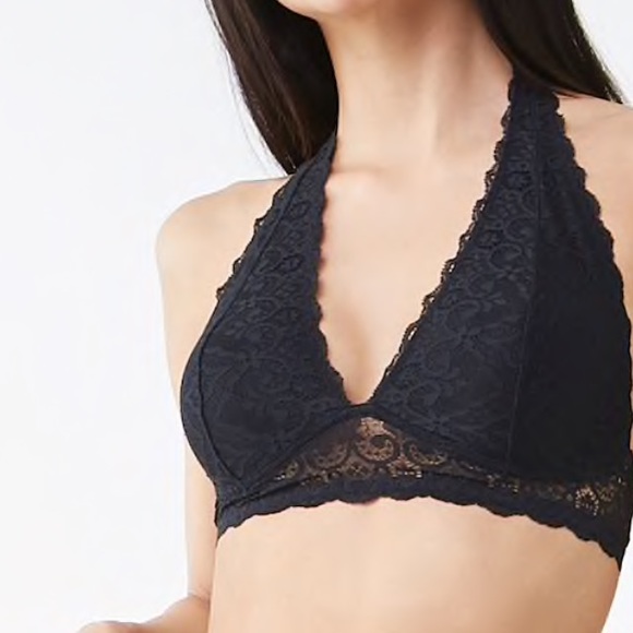 Forever 21 Halter Floral Bralette - Picture 2 of 4